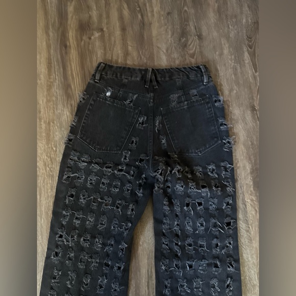 GOOD AMERICAN Good 90s Icon straight-leg mid-rise stretch-cotton jeans NWOT - Picture 7 of 7